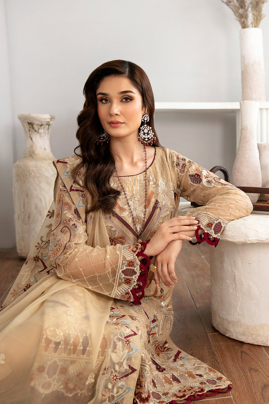Ramsha Rangoon Vol-11 Luxury Chiffon Unstitched 3Pc Suit D-1108