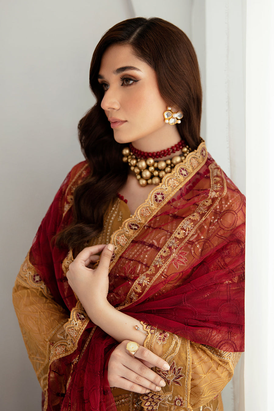 Ramsha Rangoon Vol-11 Luxury Chiffon Unstitched 3Pc Suit D-1110
