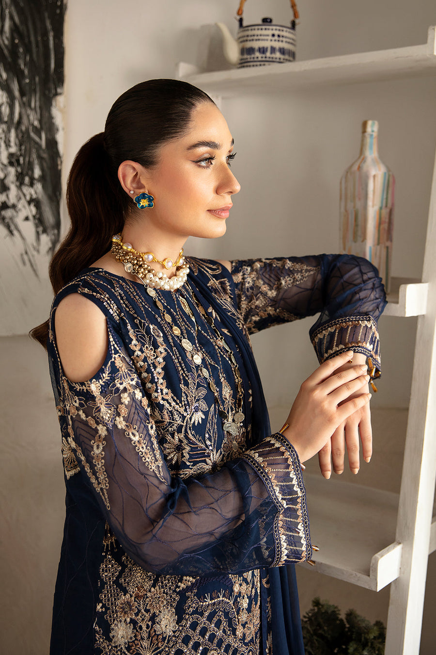 Ramsha Rangoon Vol-11 Luxury Chiffon Unstitched 3Pc Suit D-1111