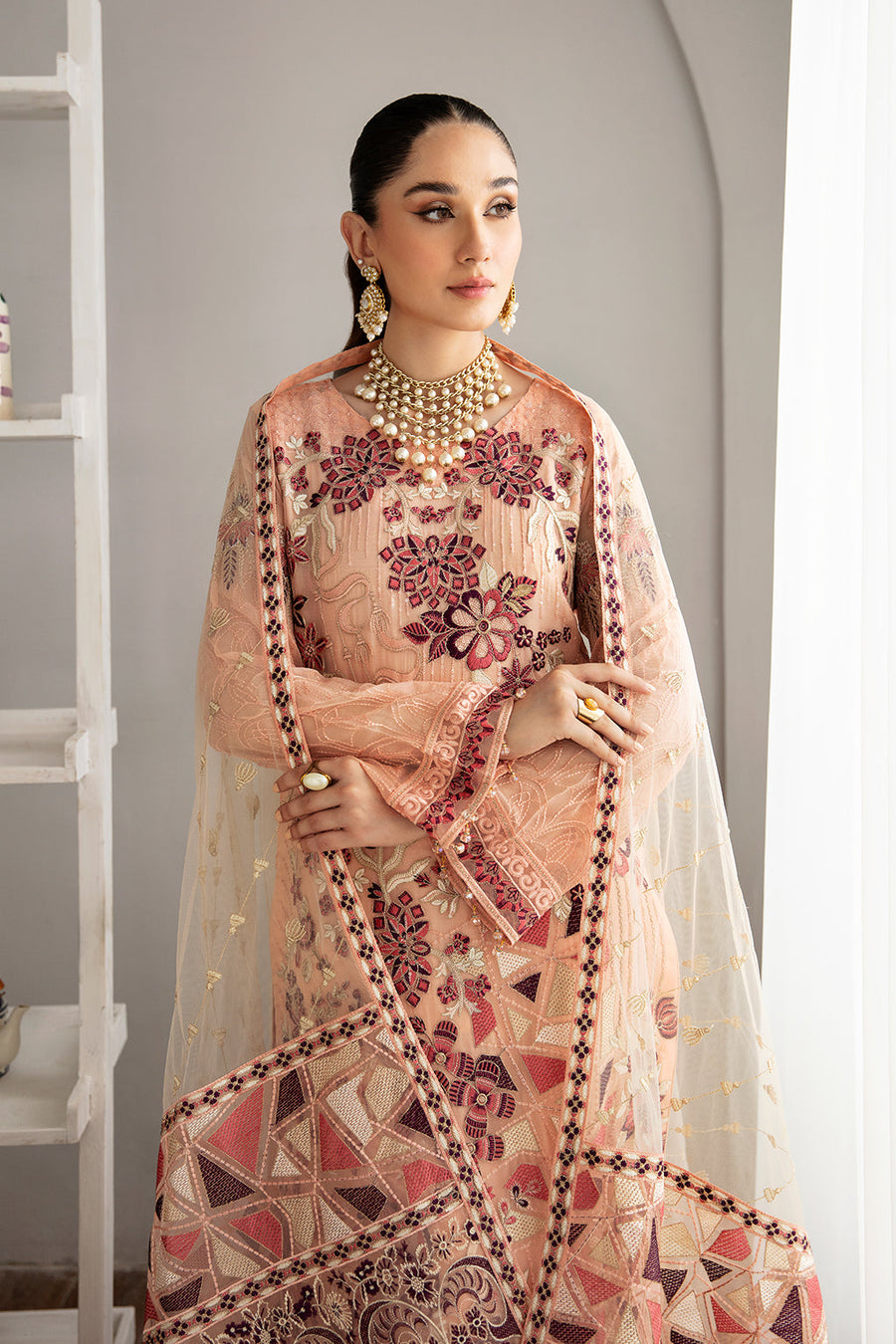Ramsha Rangoon Vol-11 Luxury Chiffon Unstitched 3Pc Suit D-1112