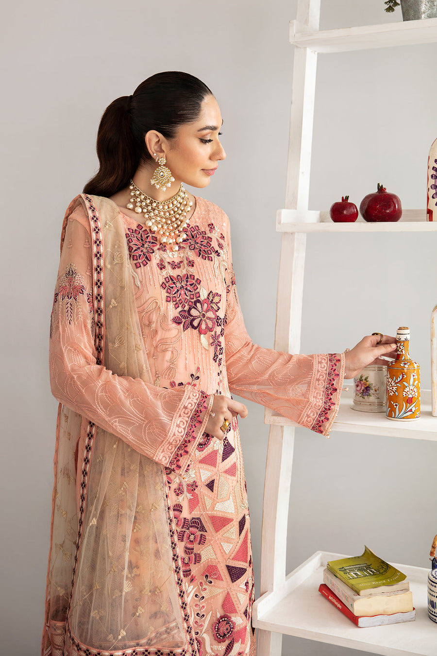 Ramsha Rangoon Vol-11 Luxury Chiffon Unstitched 3Pc Suit D-1112