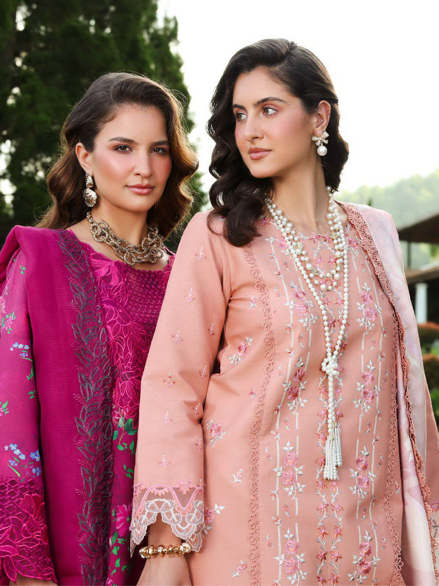 Rang Rasiya Florence Embroidered Lawn Unstitched 3Pc Suit D-11 AALEN