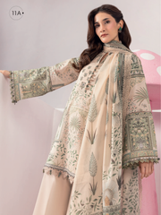 Maria.B M.Basics Embroidered Lawn Unstitched 3Pc Suit MB-CUSV13-11-A