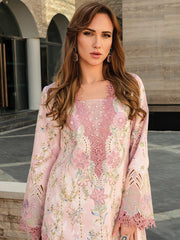 Rang Rasiya Carnation Embroidered Lawn Unstitched 3Pc Suit D-11 Amelia