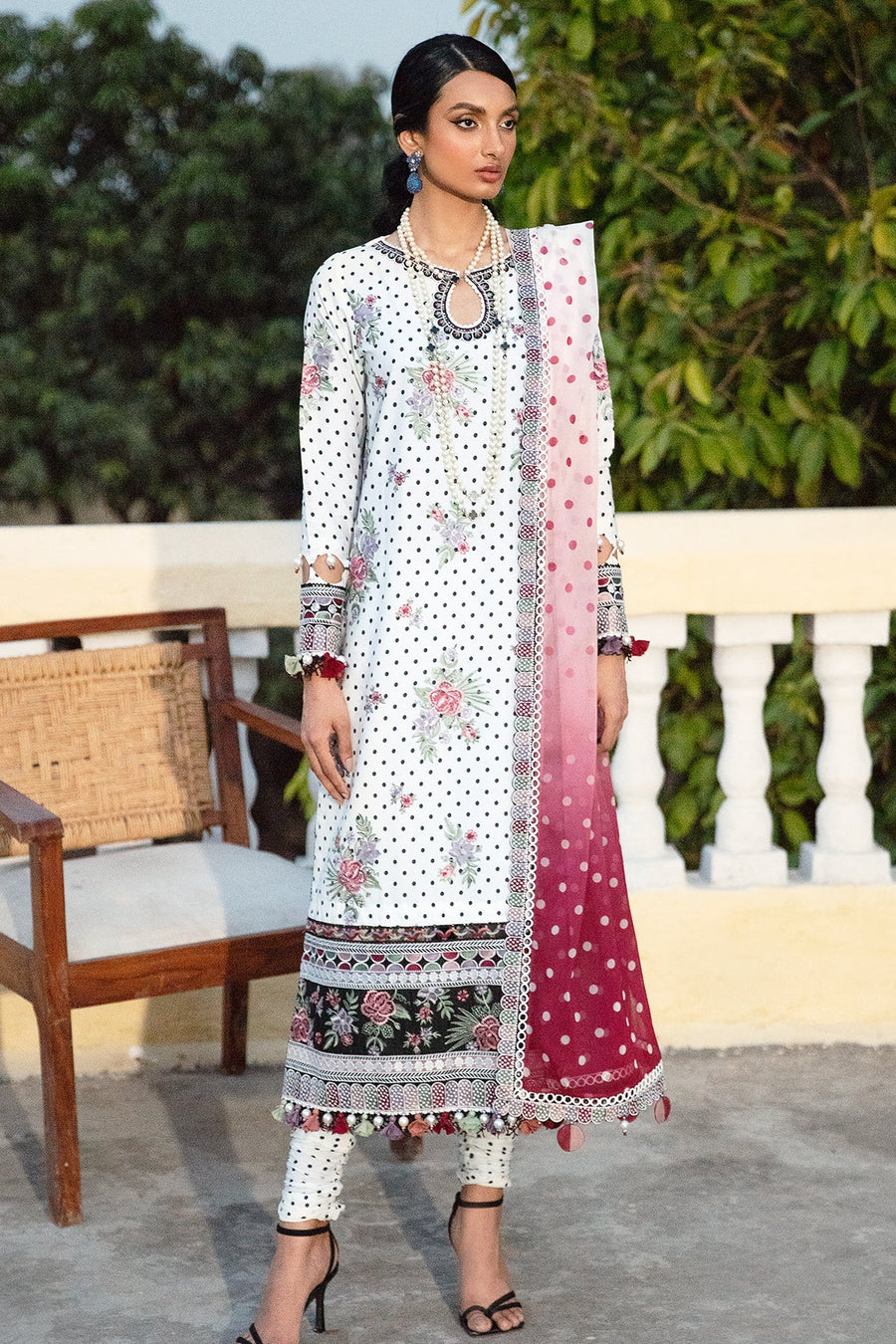 Iris by Jazmin Embroidered Eid Lawn Unstitched 3Pc Suit D-10 FALLON