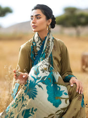 Zainab Chottani Embroidered Lawn Unstitched 3Pc Suit D-11 Saphira