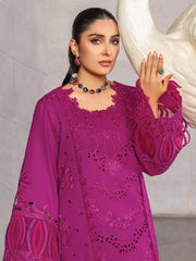 Rang Rasiya Premium Embroidered Lawn Unstitched 3Pc Suit D-11 ZUBIYA