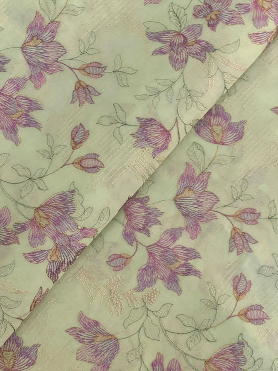 Chikankari Exclusive Embroidered Lawn Unstitched 3Pc CH26-V1-D111