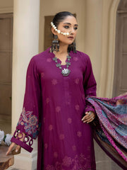 Waresha Kumash Luxury Embroidered Staple Unstitched 3Pc Suit D-11