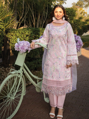 Rang Rasiya Florence Embroidered Lawn Unstitched 3Pc Suit D-11 RANIA