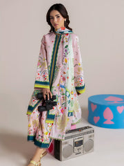 RajBari Amal Summer Prints Exclusive 3Pc Unstitched Lawn Suit D-11