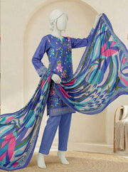 Ittehad Essential Vol-02 Unstitched Printed Lawn 3Pc Suit D-01