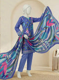 Ittehad Essential Vol-02 Unstitched Printed Lawn 3Pc Suit D-01
