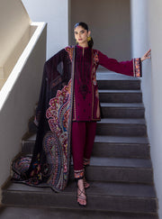 Zainab Chottani Tahra Embroidered Lawn Unstitched 3Pc Suit D-12 MAHAY