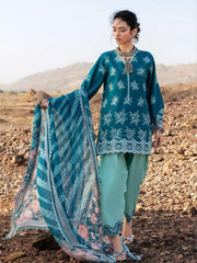 Zainab Chottani Embroidered Lawn Unstitched 3Pc Suit D-12 Nissa