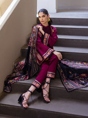 Zainab Chottani Tahra Embroidered Lawn Unstitched 3Pc Suit D-12 MAHAY