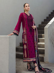Zainab Chottani Tahra Embroidered Lawn Unstitched 3Pc Suit D-12 MAHAY