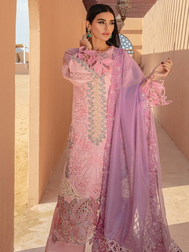 Rang Rasiya Premium Embroidered Lawn Unstitched 3Pc Suit D-12 AYLEEN