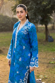 RajBari Summer Printkari Exclusive Lawn Unstitched 3Pc Suit D-12