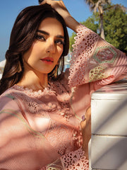 Rang Rasiya Premium Embroidered Lawn Unstitched 3Pc Suit D-08 BAREEHA