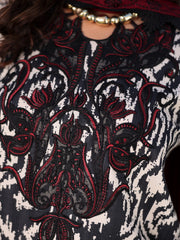 Rang Rasiya Lifestyle Embroidered Lawn Unstitched 3Pc Suit D-12 Peony