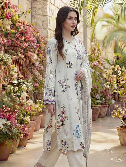 Zync by Florent Exclusive Prints Lawn Unstitched 3Pc Suit FEP-12