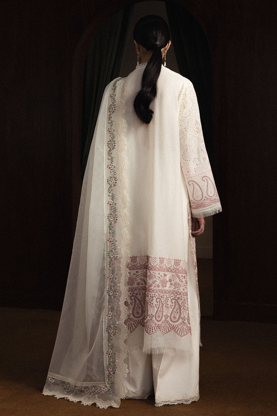 Zara Shahjahan Satori Stillness & Luxury Unstitched Lawn 3Pc Suit D-12 HOSHIMI