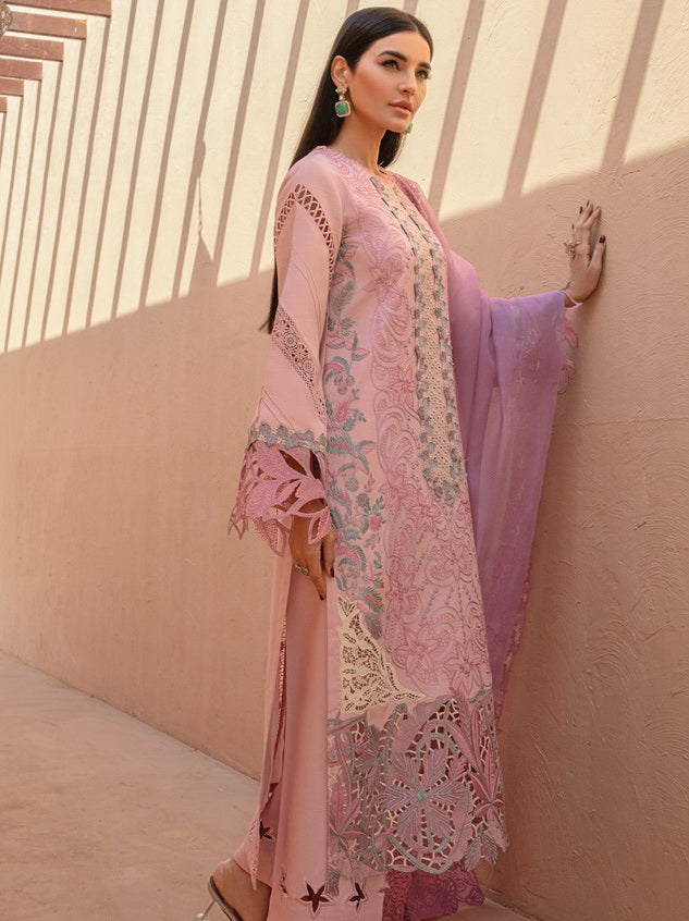 Rang Rasiya Premium Embroidered Lawn Unstitched 3Pc Suit D-12 AYLEEN