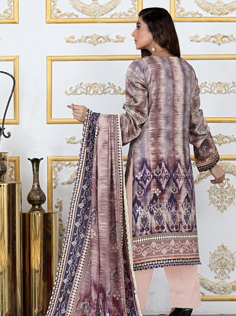 Shaista Digital Printed Viscose Unstitched 3 Piece Suit D-12
