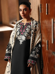 RajBari Premium Embroidered Peach Unstitched 3Pc Suit D-12