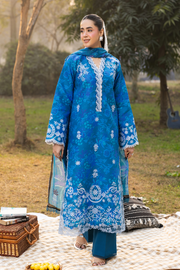 RajBari Summer Printkari Exclusive Lawn Unstitched 3Pc Suit D-12