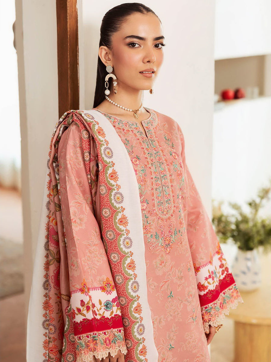 Nissa by RajBari Premium Embroidered Marina Unstitched 3Pc Suit D-12