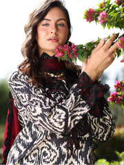 Rang Rasiya Lifestyle Embroidered Lawn Unstitched 3Pc Suit D-12 Peony