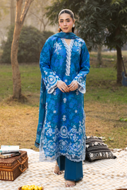 RajBari Summer Printkari Exclusive Lawn Unstitched 3Pc Suit D-12