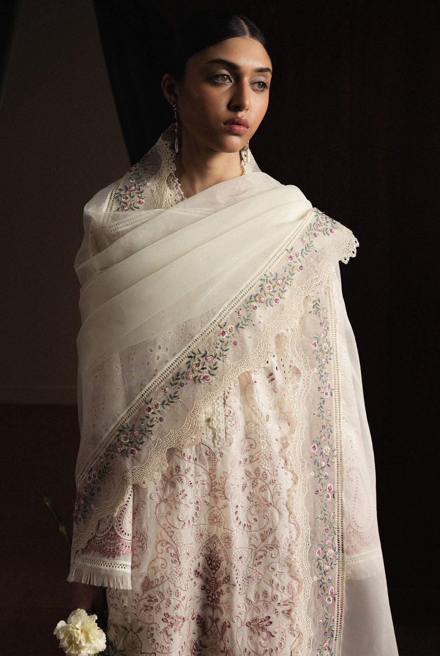 Zara Shahjahan Satori Stillness & Luxury Unstitched Lawn 3Pc Suit D-12 HOSHIMI