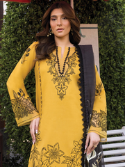 Rang Rasiya Florence Embroidered Lawn Unstitched 3Pc Suit D-12 MIRHA