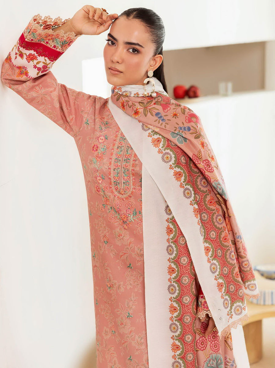 Nissa by RajBari Premium Embroidered Marina Unstitched 3Pc Suit D-12