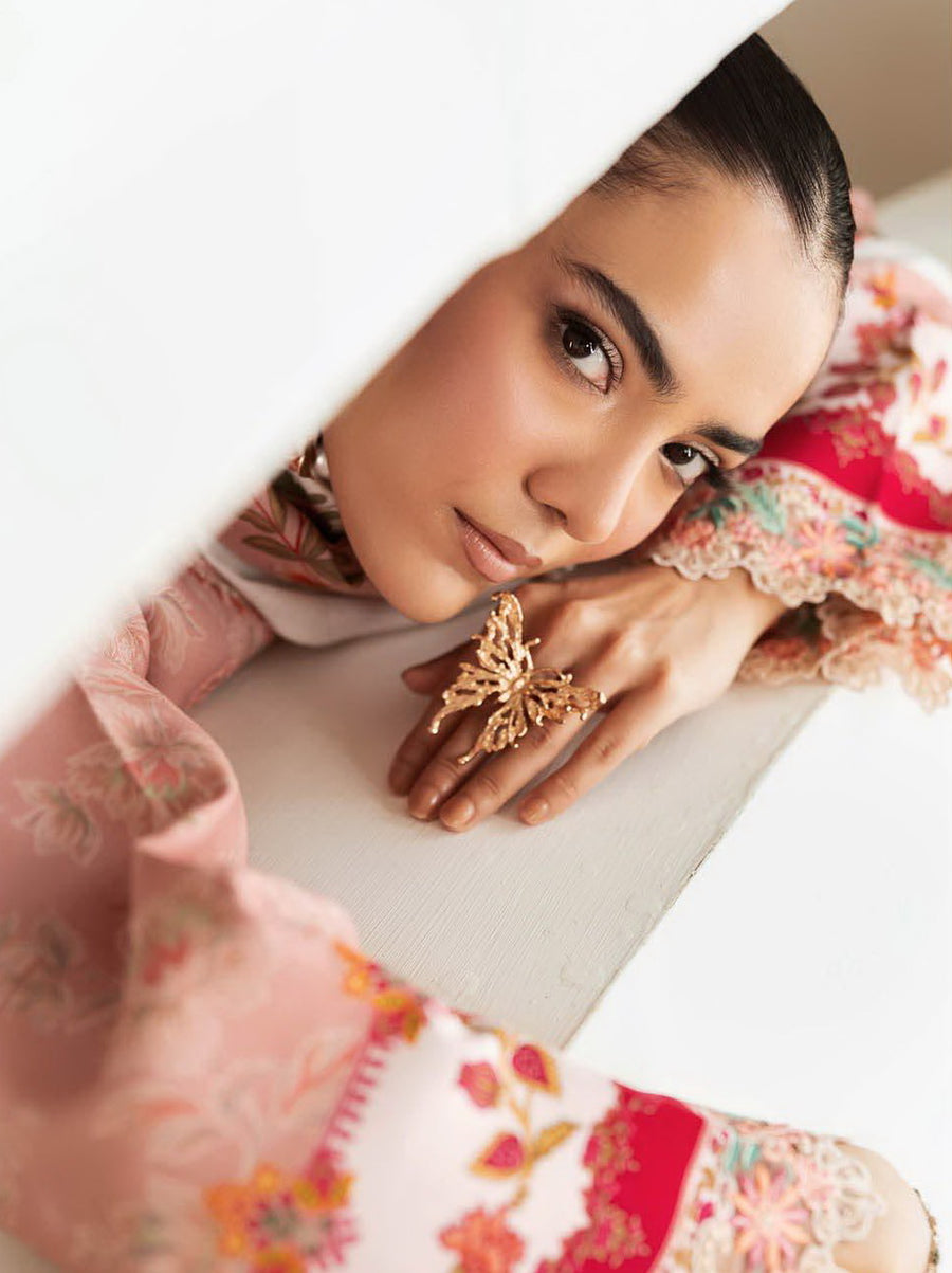 Nissa by RajBari Premium Embroidered Marina Unstitched 3Pc Suit D-12