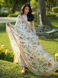 Zainab Chottani Luxe Lawn Unstitched Embroidered 3Pc Suit D-12 Dune