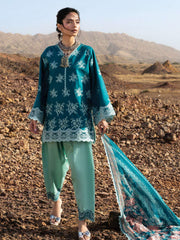 Zainab Chottani Embroidered Lawn Unstitched 3Pc Suit D-12 Nissa