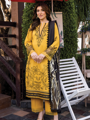Rang Rasiya Florence Embroidered Lawn Unstitched 3Pc Suit D-12 MIRHA