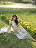 Zainab Chottani Luxe Lawn Unstitched Embroidered 3Pc Suit D-12 Dune