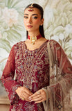 Ramsha Minhal Vol-12 Embroidered Organza Unstitched 3Pc Suit M-1201