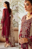 Ramsha Minhal Vol-12 Embroidered Organza Unstitched 3Pc Suit M-1201