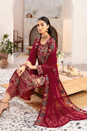 Ramsha Rangoon Vol-12 Luxury Chiffon Unstitched 3Pc Suit D-1205