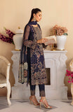 Ramsha Minhal Vol-12 Embroidered Organza Unstitched 3Pc Suit M-1209