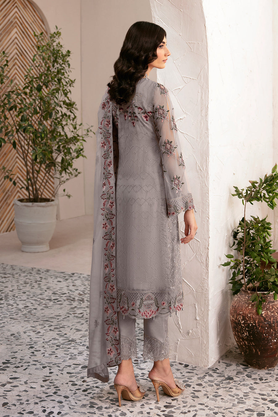 Ramsha Rangoon Vol-12 Luxury Chiffon Unstitched 3Pc Suit D-1210