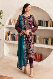 Ramsha Rangoon Vol-12 Luxury Chiffon Unstitched 3Pc Suit D-1211