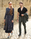 Rang Rasiya Carnation Embroidered Linen Unstitched 3Pc Suit D-13 Americano