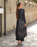 Rang Rasiya Carnation Embroidered Linen Unstitched 3Pc Suit D-13 Americano